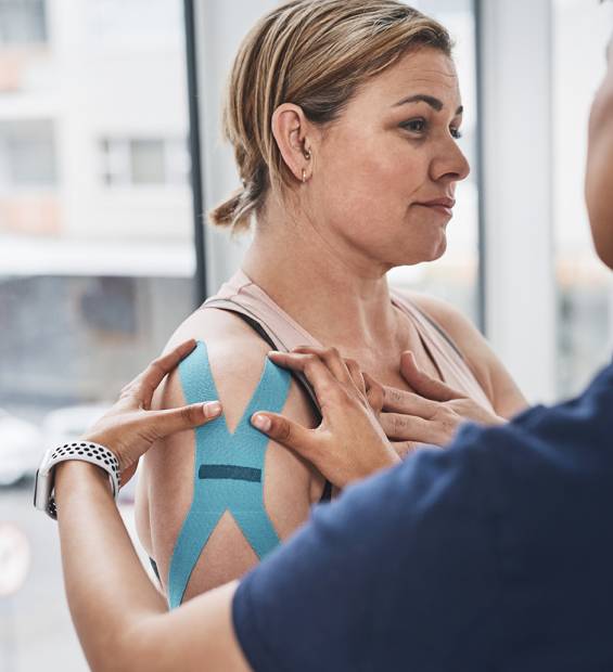 This helps keep recovering muscles in place while allowing mobility.